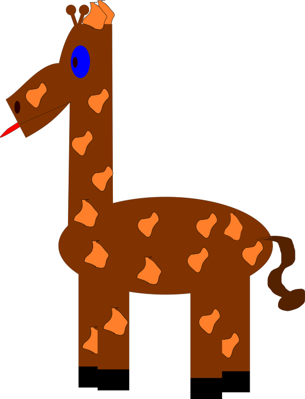 Giraffe Face PNG Clip art