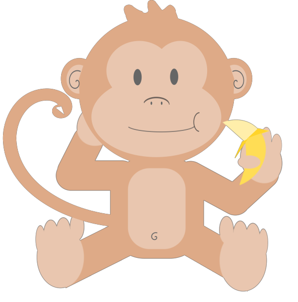 Dan Brown Monkey Large PNG Clip art