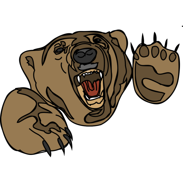 Attacking Bear PNG Clip art