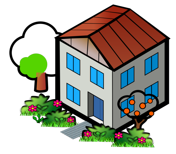 House With Balcony PNG Clip art