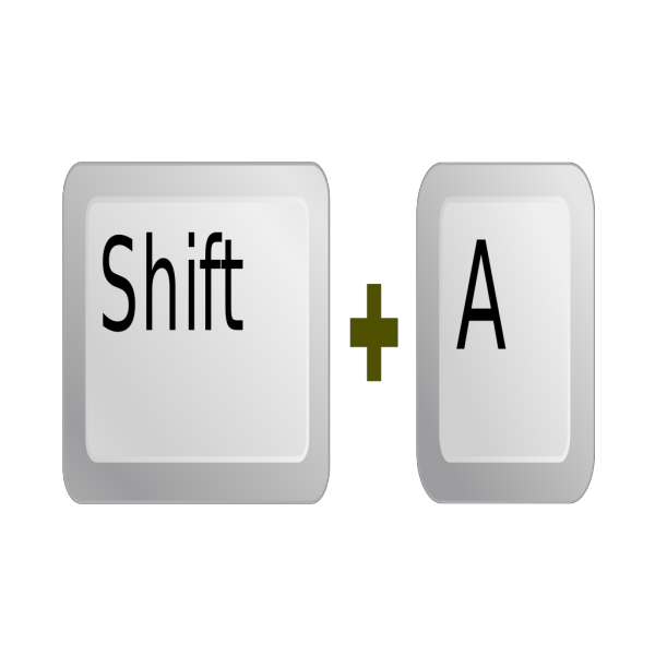 Keyboard Key Shift A PNG Clip art