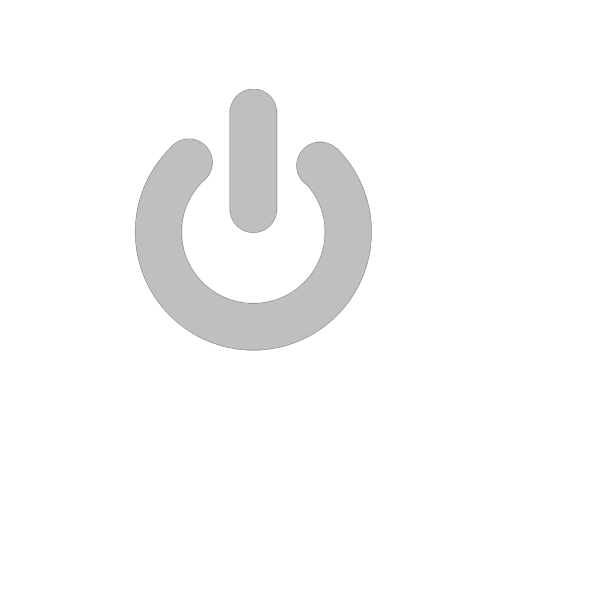 Gray Power Button PNG Clip art