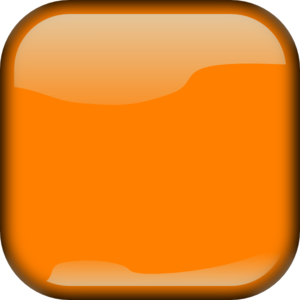 Orange  Locked Square Button PNG Clip art