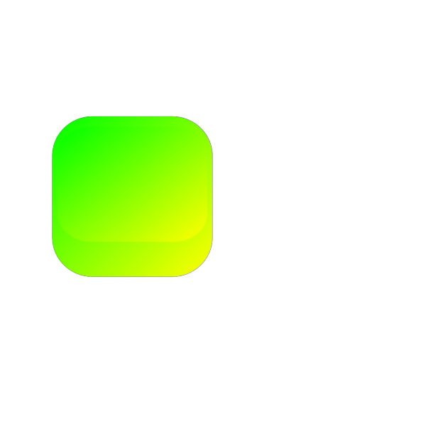 Green Yellow Square Button PNG Clip art