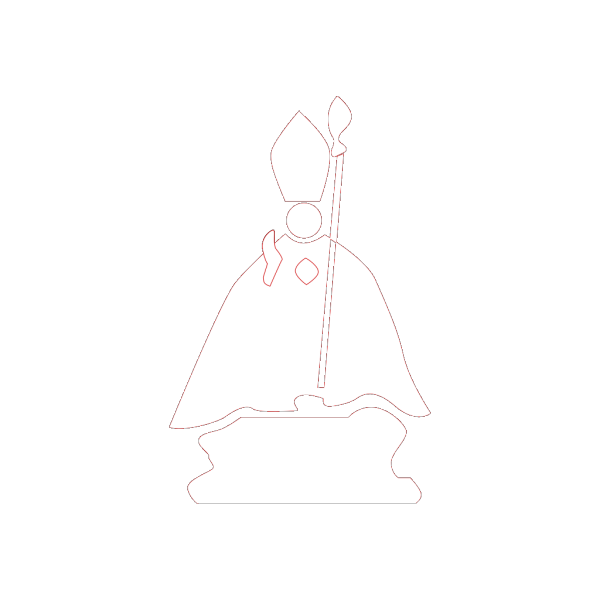 Medieval Priest With Sacrament PNG Clip art