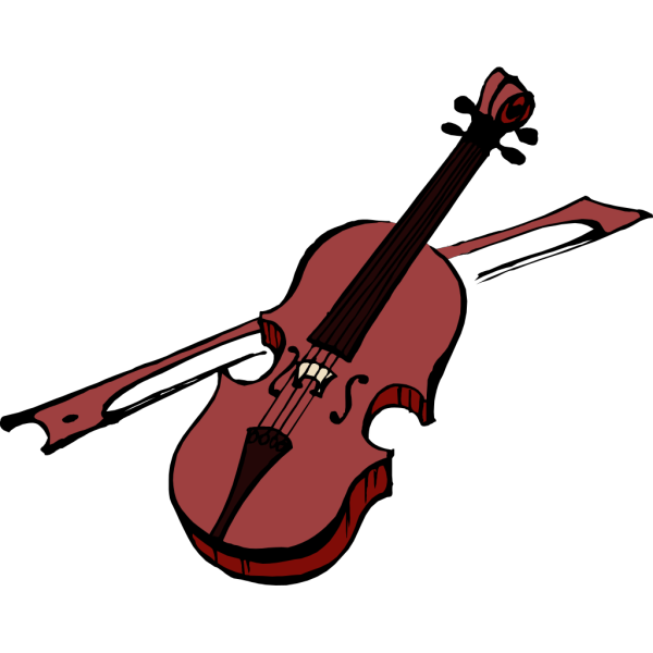 Brown Violin PNG Clip art