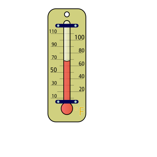 Room Thermometer With Fahrenheit Skala PNG Clip art
