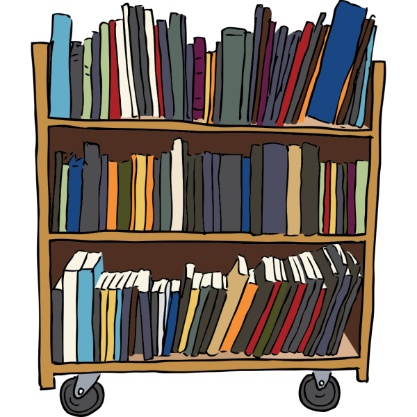 Library Book Cart PNG Clip art