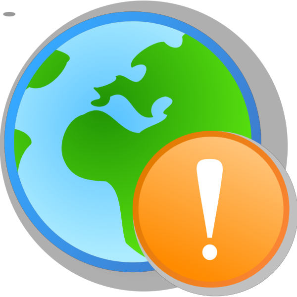 Globe Exclamation PNG Clip art
