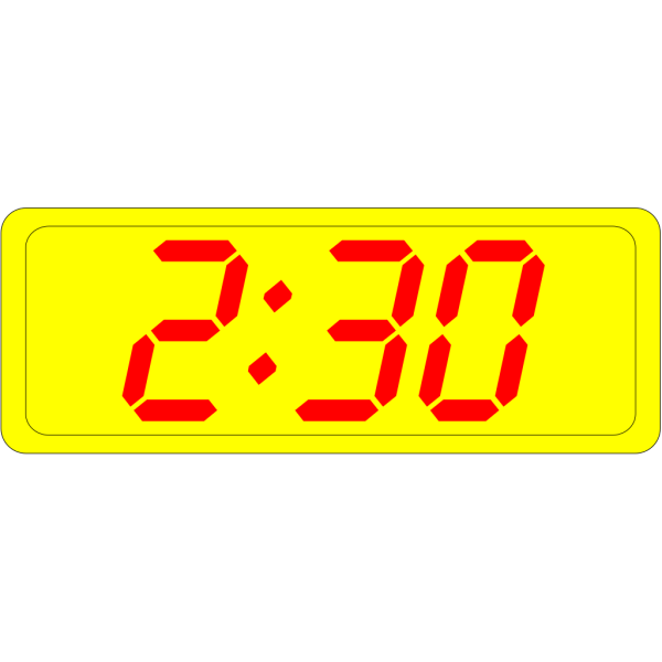 Digital Clock 2:30 PNG Clip art