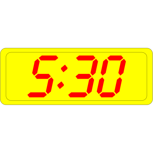 Digital Clock 5:30 PNG Clip art