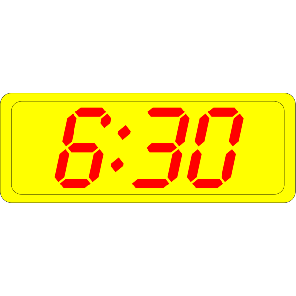 Digital Clock 6:30 PNG Clip art