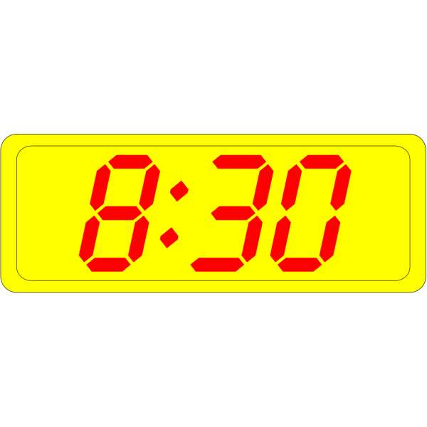Digital Clock 8:30 PNG Clip art