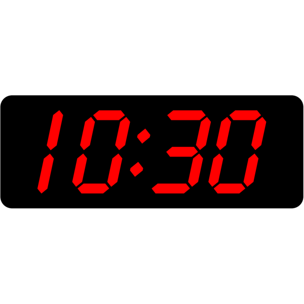 Digital Clock 10:30 PNG Clip art