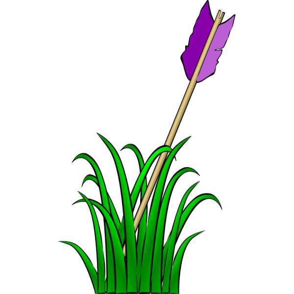 Arrow In The Grass PNG Clip art