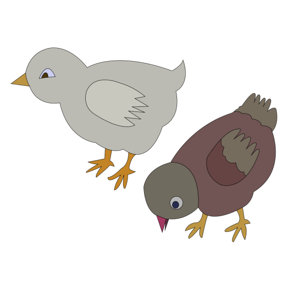 Chickens 002 Figure Color PNG Clip art