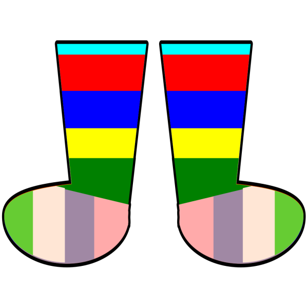 Clothing Rainbow Socks PNG Clip art