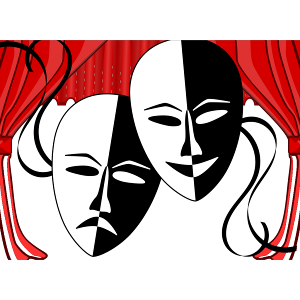 Theatre Masks PNG Clip art