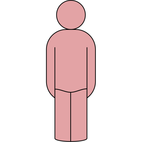 Arking Standing Man PNG Clip art