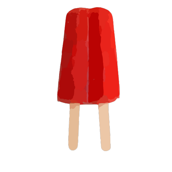Red Double Popsicle PNG Clip art