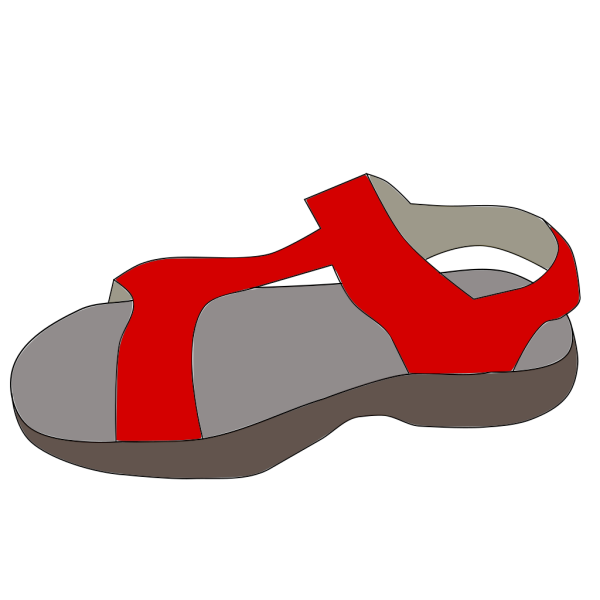 Red Sandal PNG Clip art