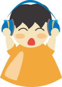 Boy With Headphones 3 PNG Clip art