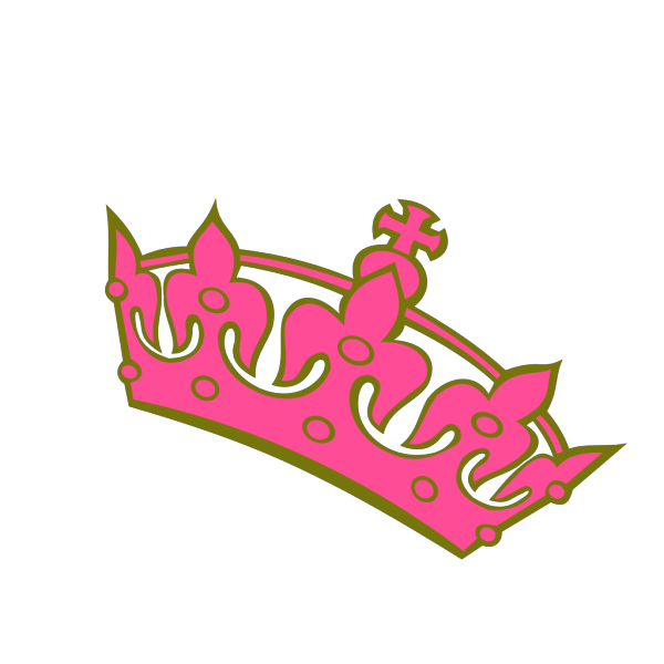 Pink Army Tilted Tiara PNG Clip art