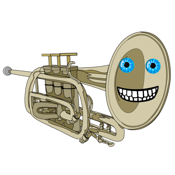 Animated Smiling Trumpet PNG Clip art