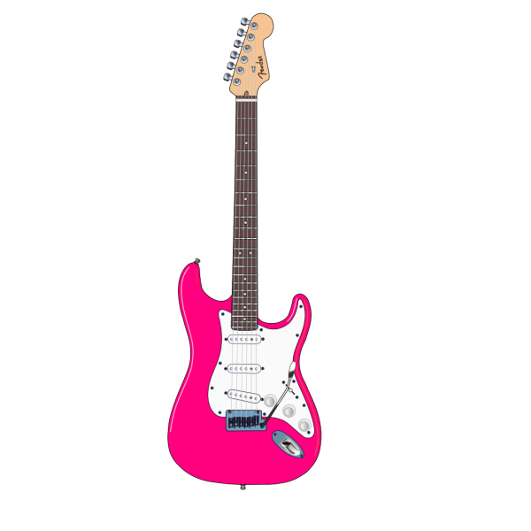 Pink Guitar PNG Clip art