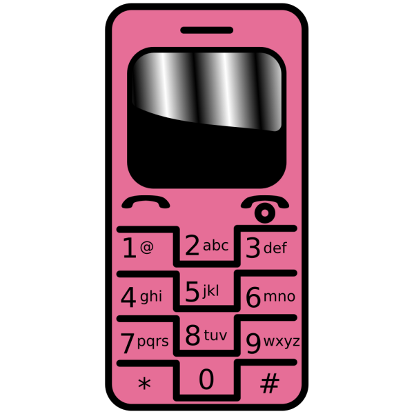 Pink Cell Phone PNG Clip art