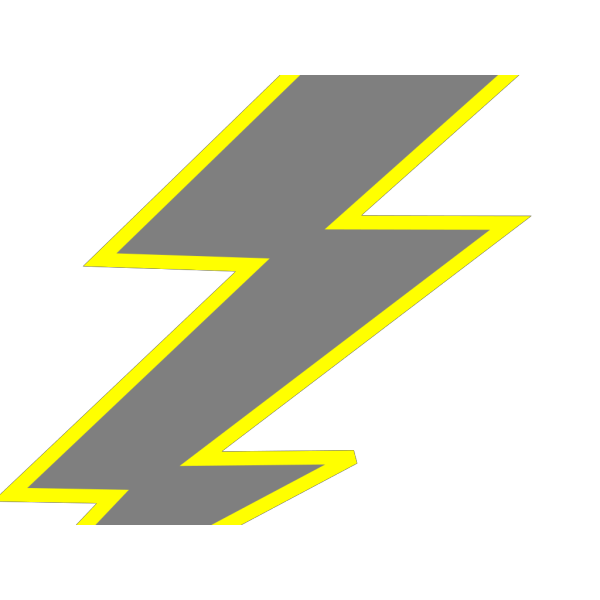 Black Lightning Bolt PNG Clip art