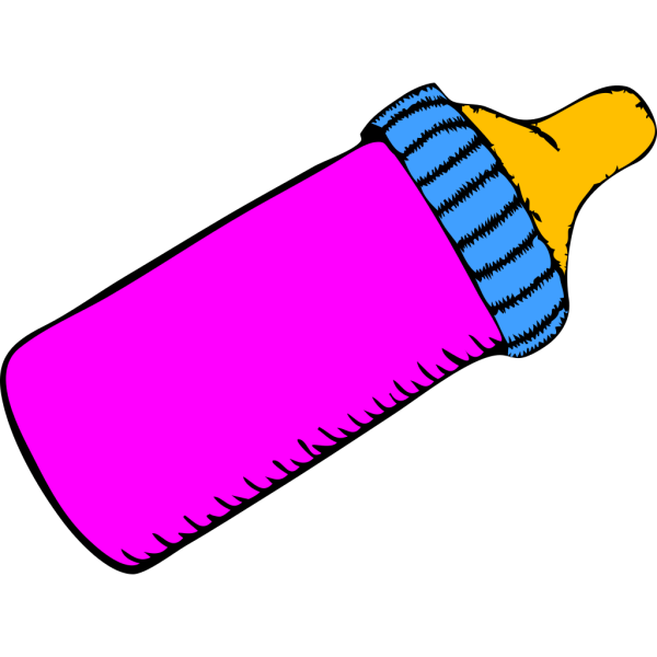Baby Bottle Pink PNG Clip art