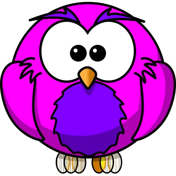 Pink And Purple Hoot PNG Clip art