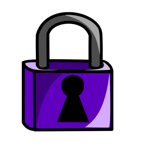 Purple Lock PNG Clip art