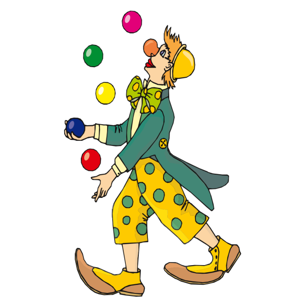 Juggling Clown PNG images