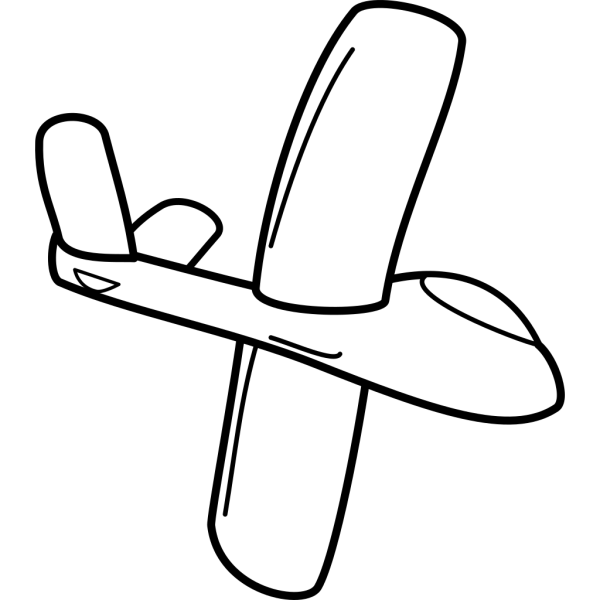 Glider Outline PNG Clip art
