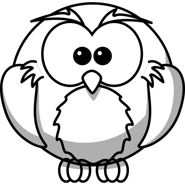 Owl Outline PNG Clip art