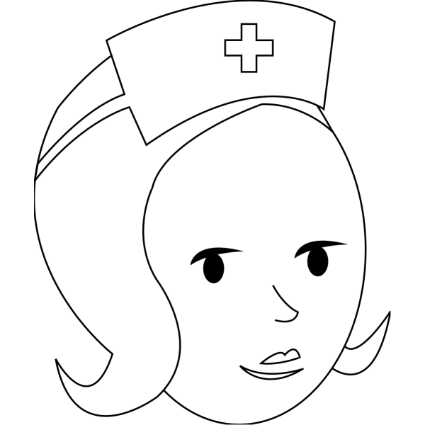 Nurse Outline PNG Clip art