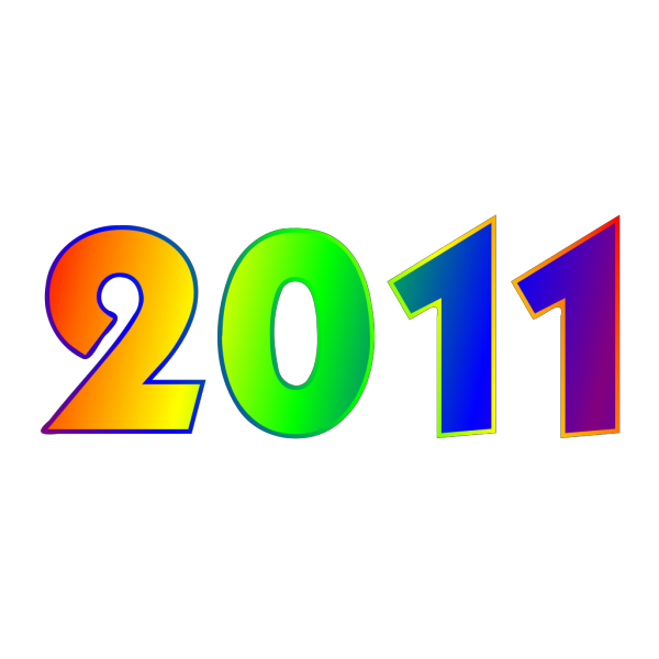 2011 Rainbow Sign PNG Clip art