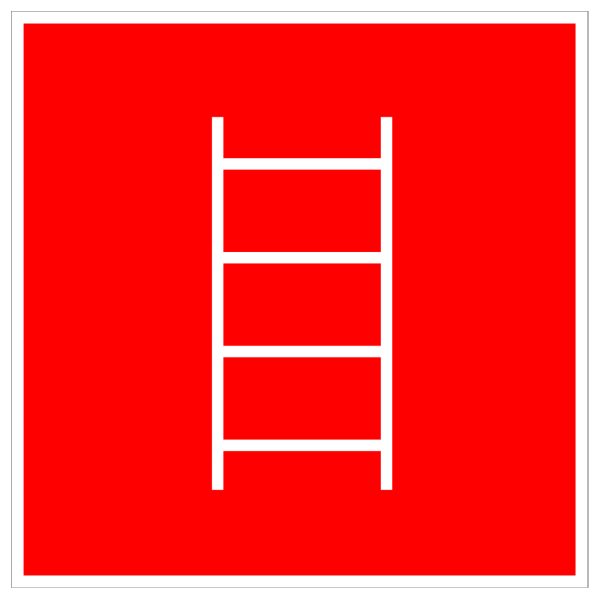 White Fire Exit With Red Background PNG Clip art