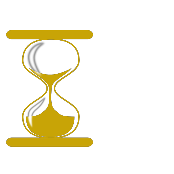 Gold Hour Glass PNG Clip art