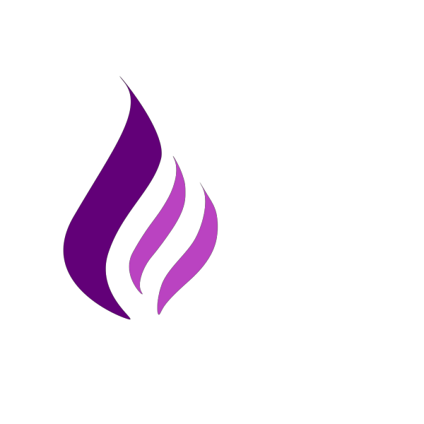 Purple Flame Logo PNG Clip art