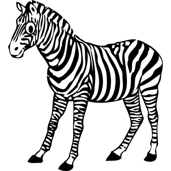 Letter M Zebra Style PNG Clip art