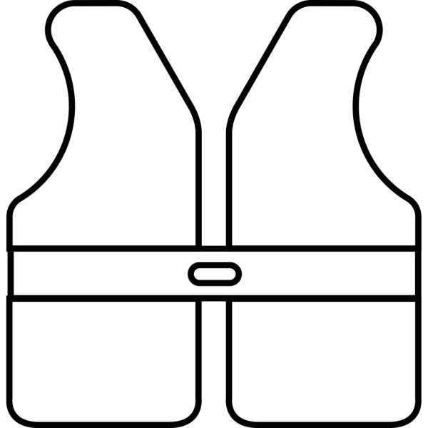 Life Vest Outline PNG Clip art