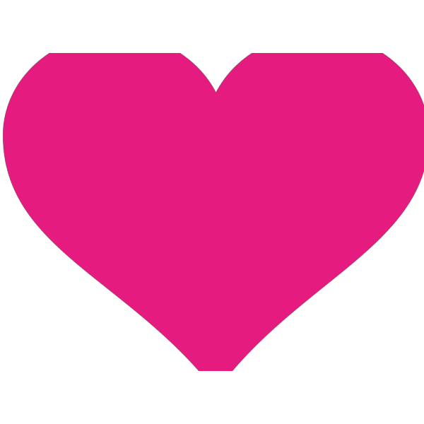 Pink Heart Symbols With Colorful Flying Stars PNG Clip art