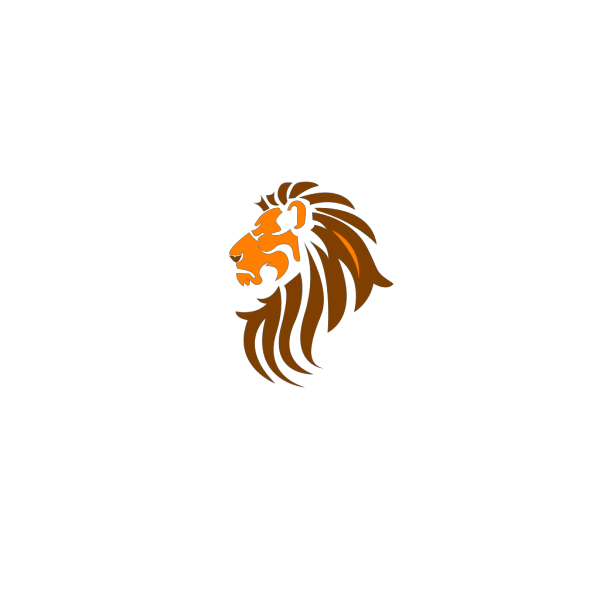 Lion Head Color PNG Clip art