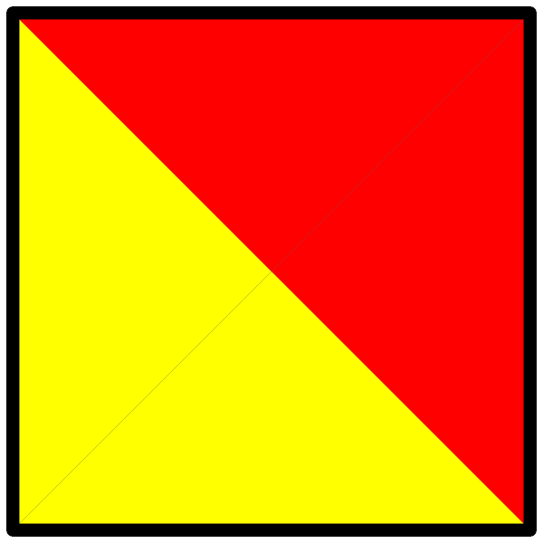 International Maritime Signal Flag Oscar PNG Clip art