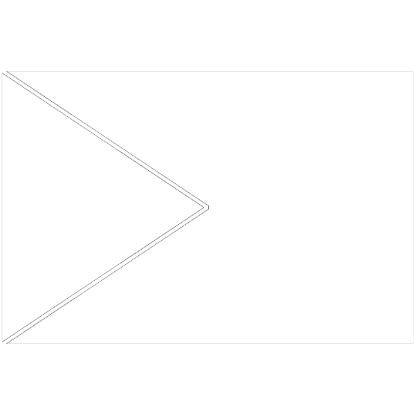 Triangle Flag Outline PNG Clip art