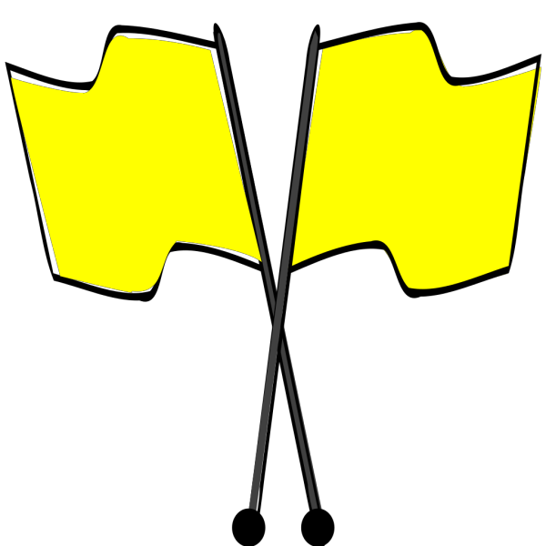 Crossed Yellow Flags With Blue M Png Svg Clip Art For Web Download