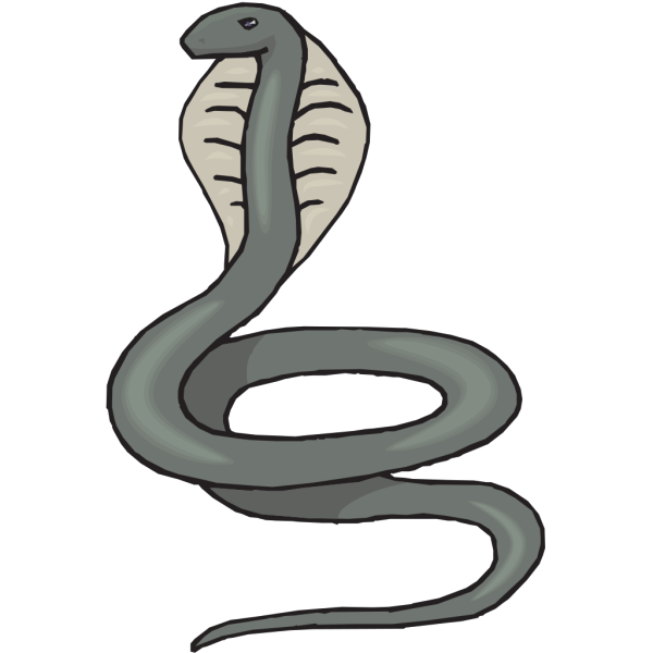 Gray Cobra PNG Clip art
